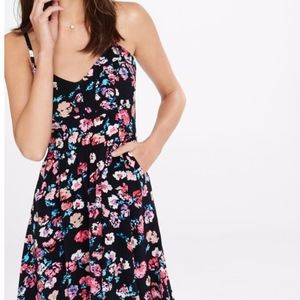 Express Floral Skater Dress